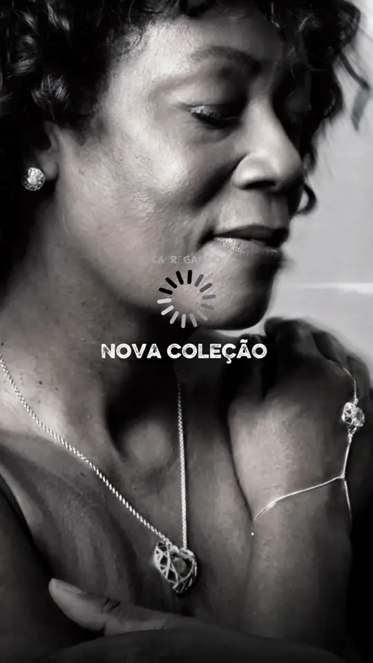 Vídeo de campanha de nova coleção de joias, com close em peça e modelo