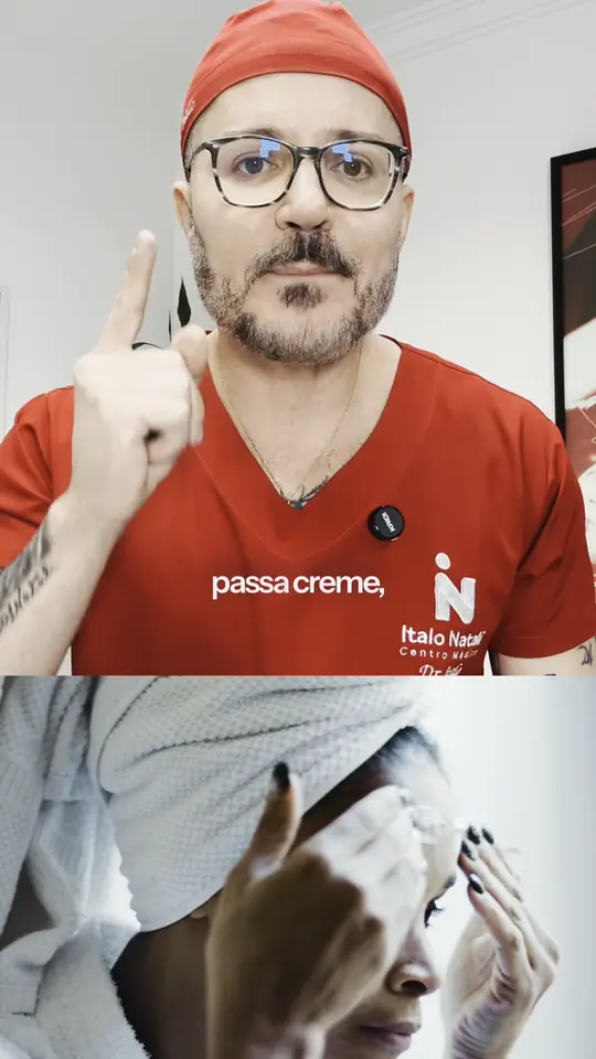 Vídeo educativo de profissional da saúde explicando cuidados com a pele
